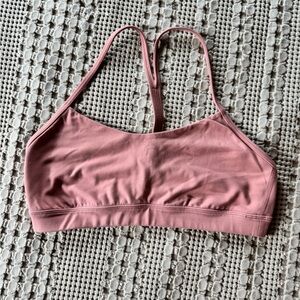 Lululemon Flow Y Women's Pink Sports Bra size 10